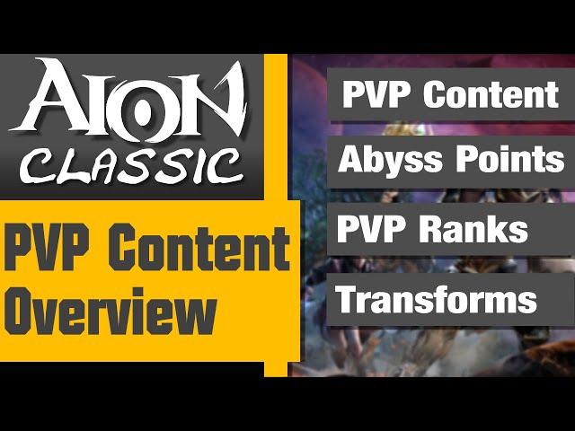 [Aion Classic] PVP Content Guide - Abyss Points, Rankings, Transformations