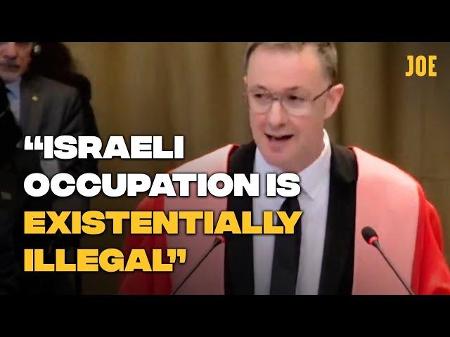 Lawyer's incredible speech dismantling Israeli occupation of Palestine at The Hague