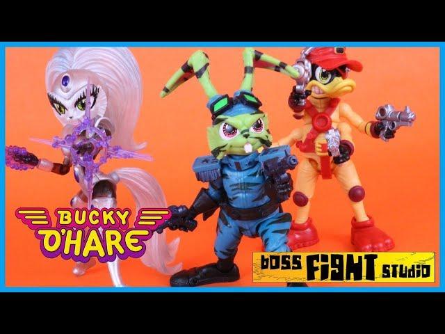 Boss Fight Studio Bucky O' Hare Wave 2 - DEADEYE DUCK, BUCKY O'HARE, JENNY Action Figure Toy Review