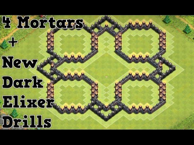 Clash of Clans TH8 Hybrid Base - Best Anti dragon / air Town Hall 8 COC Defense Strategy