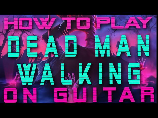 How to play DEAD MAN WALKING by LIL REVIVE on Guitar - Easy Lofi songs for guitar 2023