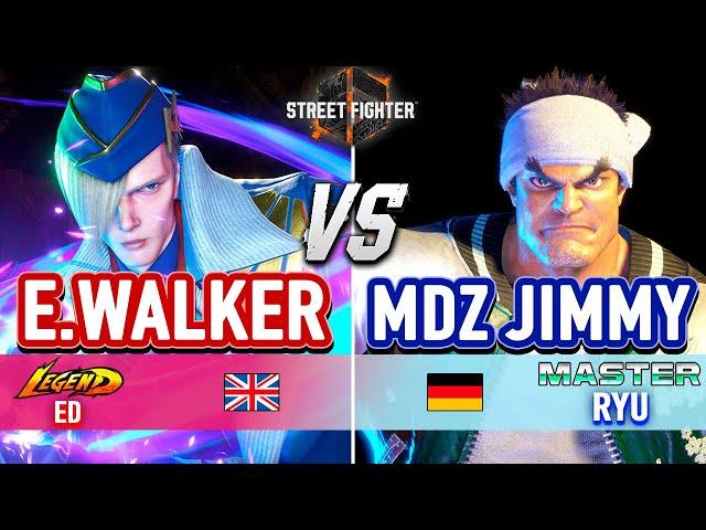 SF6  ENDING WALKER (Ed) vs MDZ JIMMY (Ryu)  Street Fighter 6 High Level Gameplay