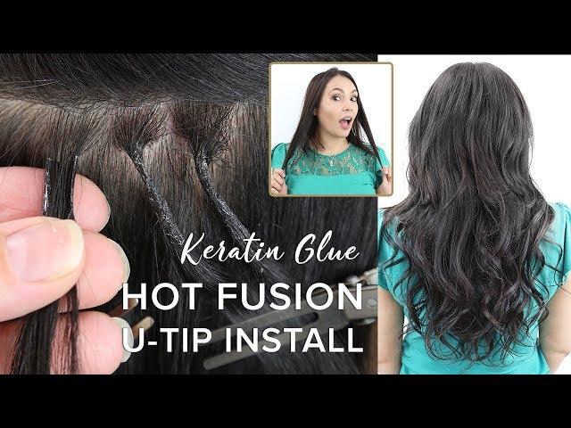 Hot Fusion U-Tip Hair Extension Installation