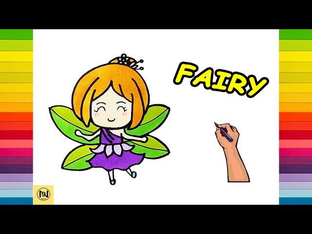 How to draw FAIRY easy step by step (2021) | No.9 ARTS