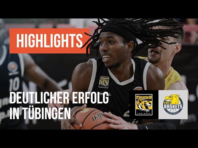 Deutlicher Erfolg im Pokal!  Tigers Tübingen - EWE Baskets Oldenburg - Highlights aus dem BBL Pokal