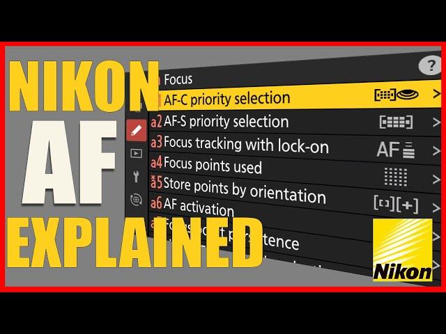 Nikon Auto Focus Settings