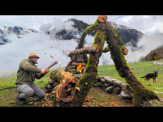 Homelike Shelter Building: Bushcraft Camping in Wilderness | Wilderness Survival Tips