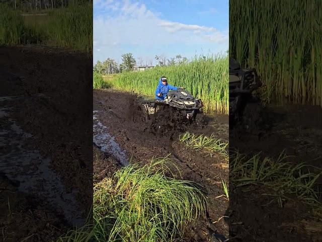 Let the nephew rip some skeg #canam #xmr #canamoffroad #xmr850 #atv #mudding