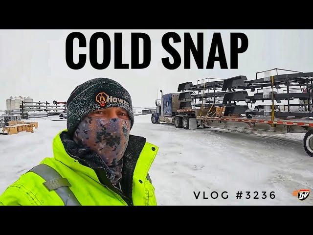 COLD SNAP | My Trucking Life | Vlog #3236