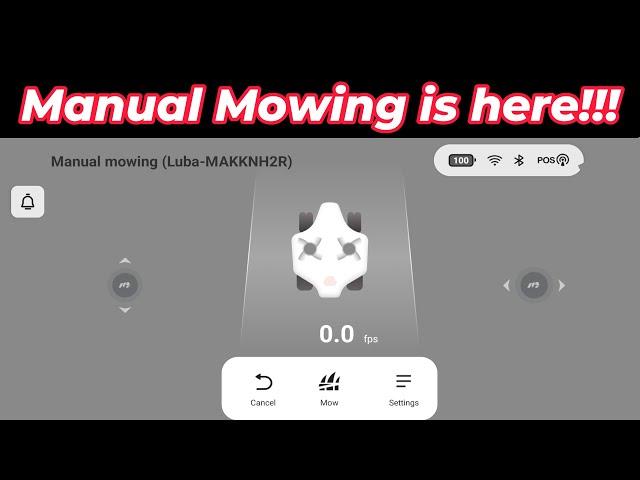 The Luba manual mowing update is here! and it's AWESOME!!!