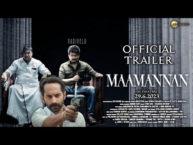 Maamannan - Official Trailer | Fahadh Faasil | Udhayanidhi Stalin | Vadivelu | Keerthy Suresh,Update