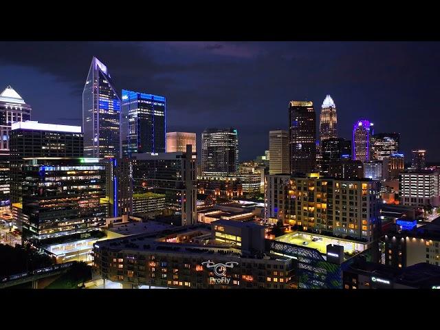 Charlotte NC - From the South | 4k Drone Footage