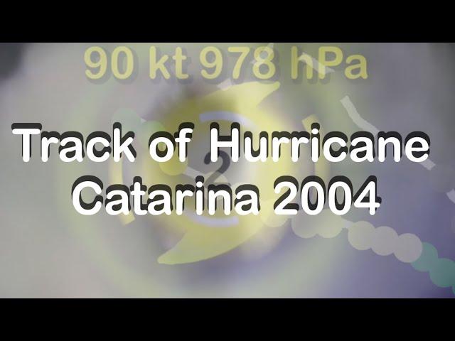 Track Animation of Hurricane Catarina 50L 2004