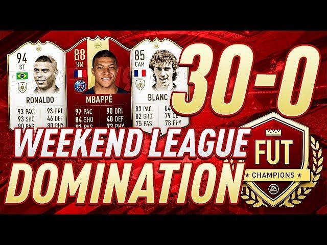 30/30 WINS IN MY FIRST FIFA 19 WEEKEND LEAGUE RECAP | FUT CHAMPIONS TOP 100 GAMEPLAY