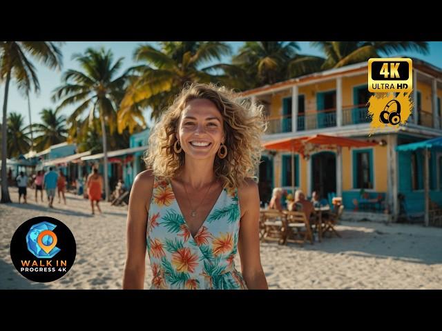 Caye Caulker, Belize  Caribbean Island Life at Christmas  4K Walking Tour