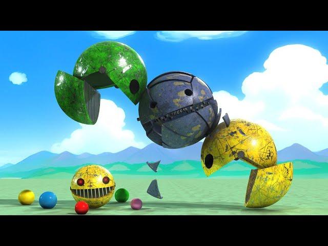 Pacman vs Robot Monsters Compilation | Robot Pacman & Spider Robot vs Robot Monster #1000subscriber