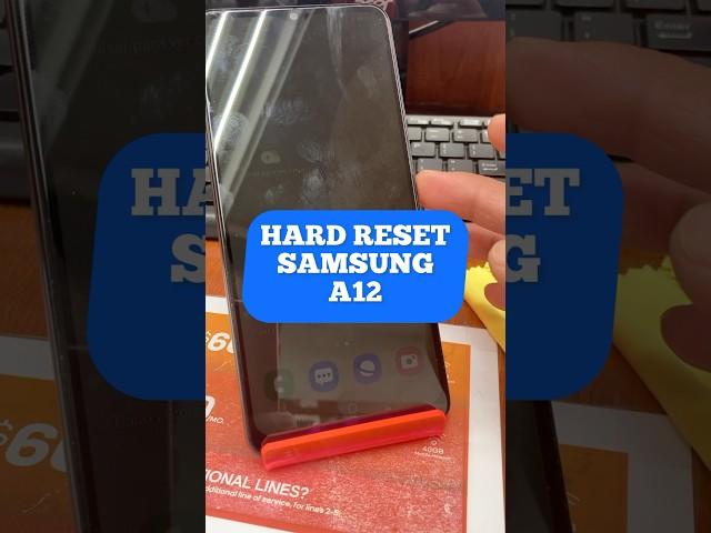 Hard reset Samsung A12. #samsung #hardreset #formatear #celulares #celular #foryou