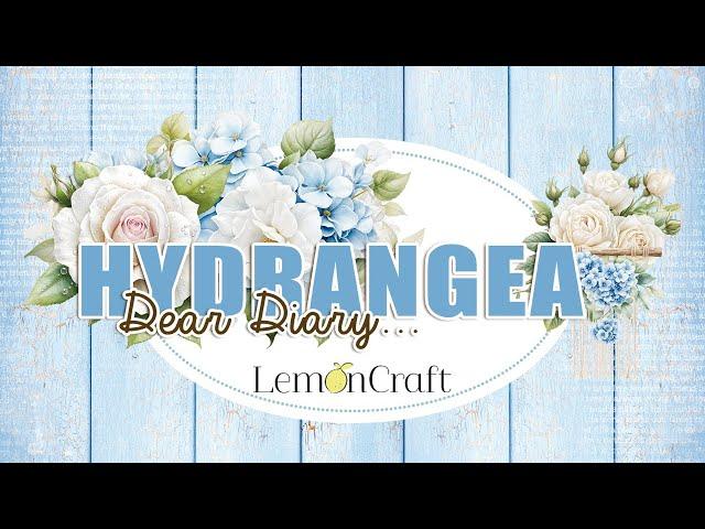 Kwiatowe papiery ozdobne - Lemoncraft - Papiery scrapbooking - Dear Diary - Hydrangea