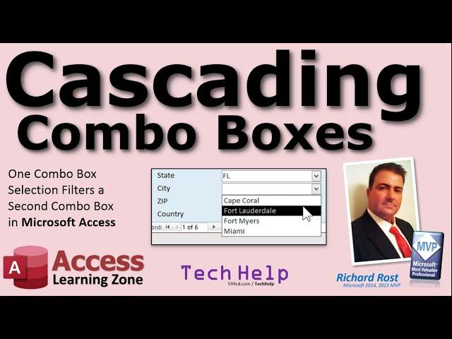 Microsoft Access Cascading Combo Boxes - One Combo Box Selection Filters a Second Combo Box