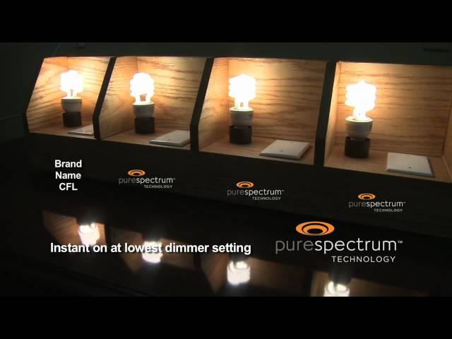 PureSpectrum dimmable CFLs are the gateway to increased energy efficiency