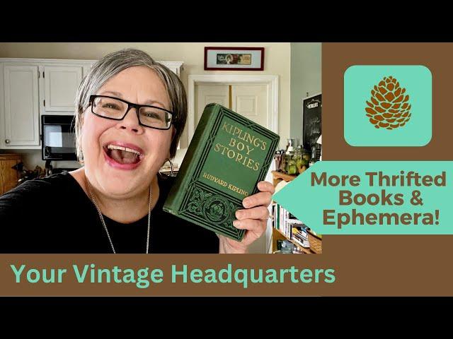 VINTAGE BOOKS & EPHEMERA! THRIFT STORE - FLEA MARKET - ESTATE SALE HAULS