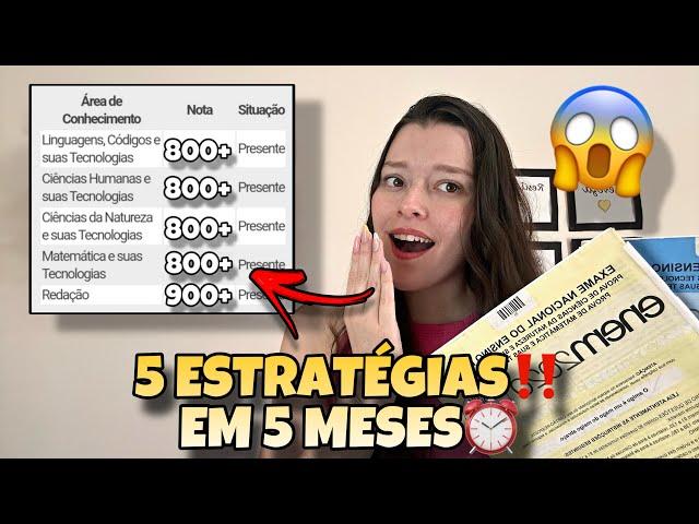 5 INFALLIBLE STRATEGIES TO GET A HIGH SCORE IN ENEM 2025| Strategies to Study for Enem!!!