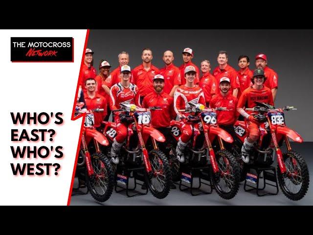 Who's EAST, who's WEST? Let's look at the breakdown of the 2023 250 Supercross class!