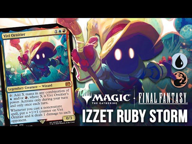 FINAL FANTASY IS HERE! Vivi Ornitier in Izzet Ruby Storm — MODERN (MTG FIN) | Magic: The Gathering