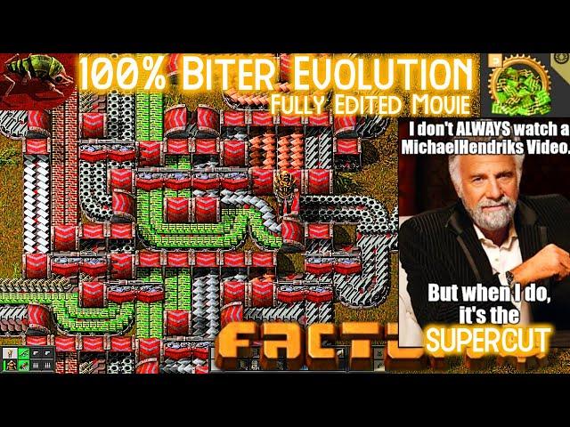 How Hard is it to 100% Factorio while STARTING with BEHEMOTH BITERS... // the Fully Edited Supercut!