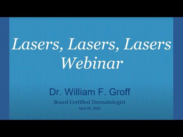 All About Lasers Webinar