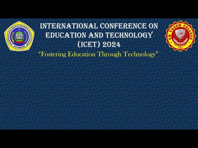 ICET 2024: International Conference On Education & Technology - EDU ROOM