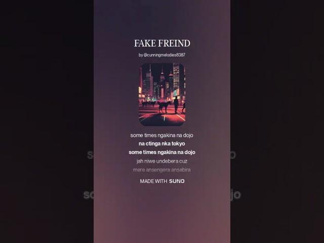 FAKE FREIND__SIX DILLEr x(OFFICIAL MUSIC)