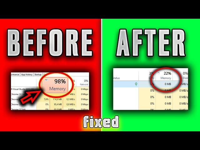 FIX high Memory/RAM Usage (Windows 10/11)️