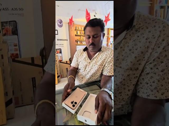 Iphone 16 pro unboxing Happy customer #bagalkot #iphone #smartphone #5g