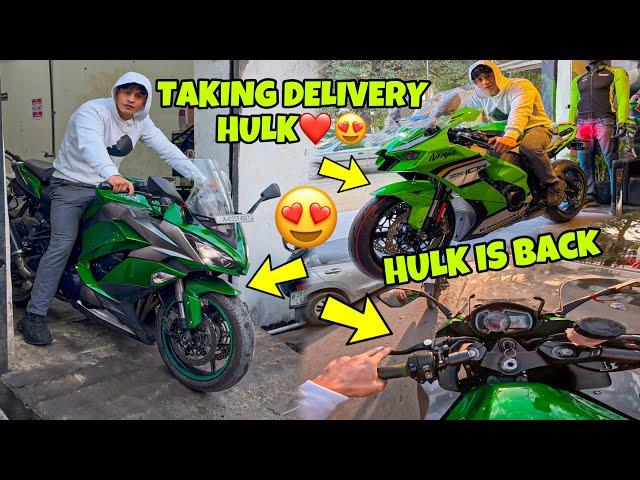 Taking Delivery Hulk️ | Finally My First Superbike is Back  Preparation for Ladakh Ride