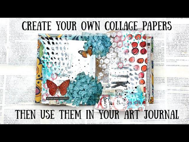 Create Collage Pages then use them in your Art Journal  ShanoukiArt 