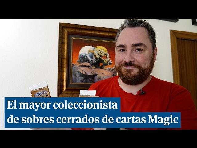 El mayor coleccionista de sobres cerrados de cartas 'Magic'