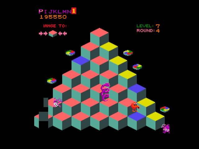 Arcade Game: Q*bert (1982 Gottlieb)