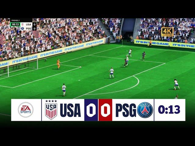 FC 25 - USA vs. PSG - June 18, 2025 - Women's Friendly - PS5 Gameplay [4K]