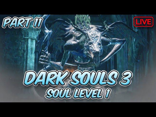 Can I Defeat The Lothric Twins at Soul Level 1? | No Summons | Dark Souls 3 SL1 (Part 11)