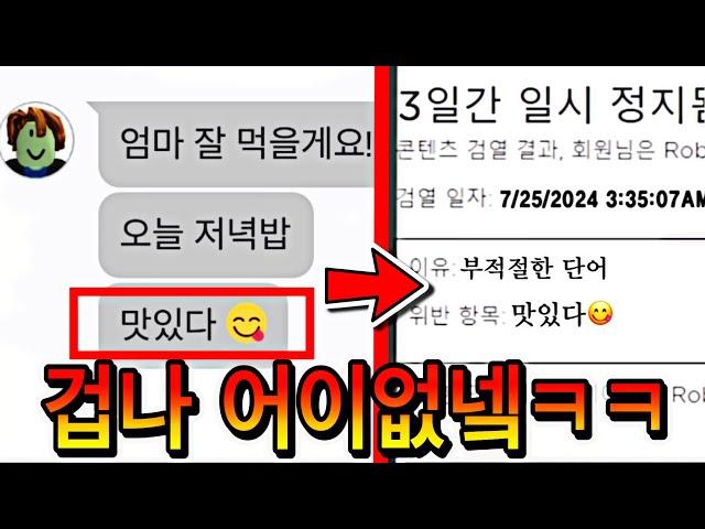 가장 어이없게 밴 당한 로블록스 유저들ㅋㅋㅋㅋ