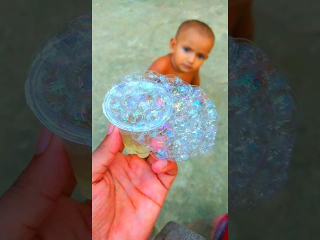 Cute Baby is watching to make bubble   #shorts #cute #baby @babytube20