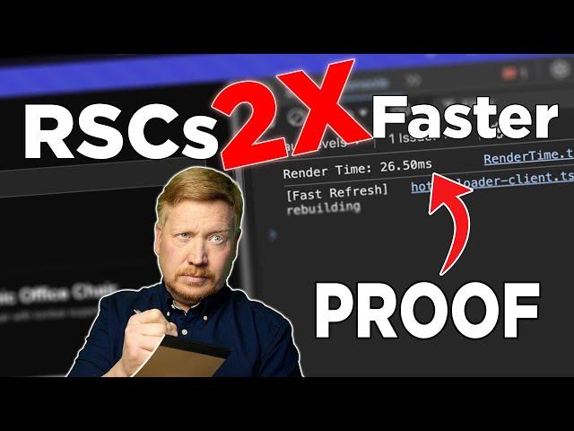 Proof That React With RSCs is 2X Faster!