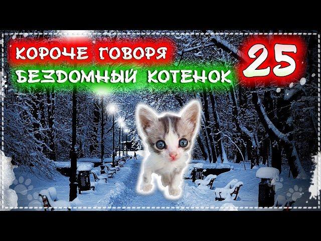 КОРОЧЕ ГОВОРЯ, Я БЕЗДОМНЫЙ КОТЕНОК Лайки 25 [От первого лица] История одной жизни. Новый год 2019