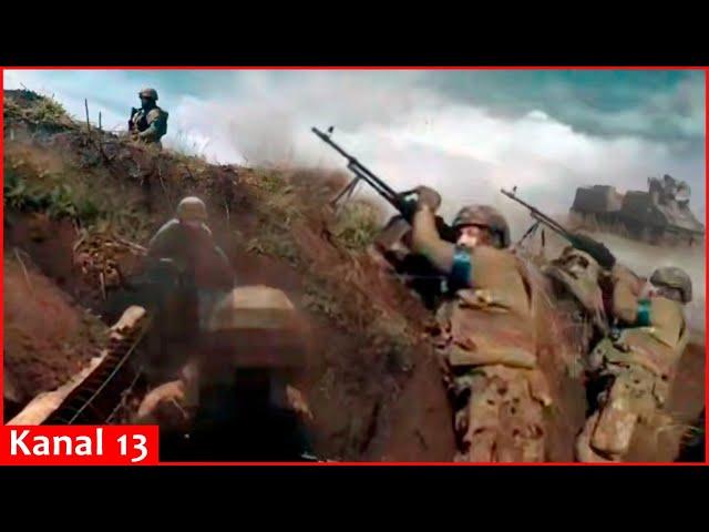 Attack on Russian bunkers with Swedish armored personnel carriers in Donetsk - Close-range combat