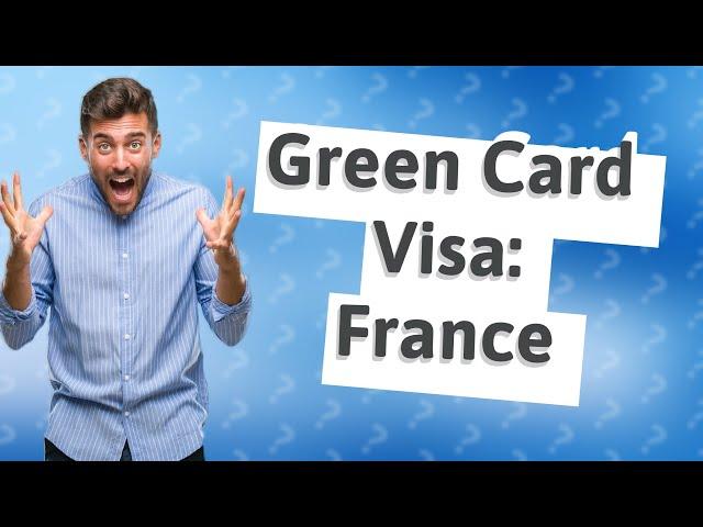 Does a US green card holder need a visa to France?