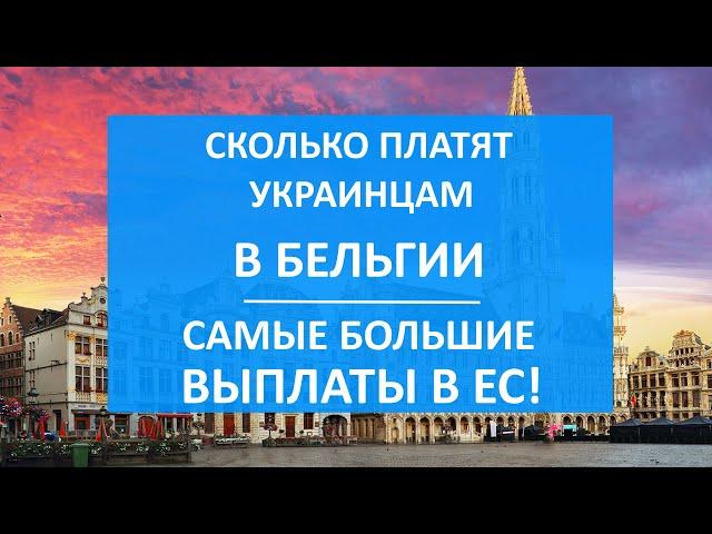 Самые БОЛЬШИЕ ПОСОБИЯ в ЕС - в Бельгии! Сколько платят украинским беженцам | Как оформить пособие