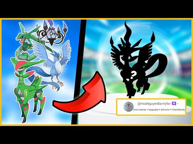 Fan Requests #358 | Iron Leaves + Rayquaza + Articuno + Chandelure | pokemon infinite fusion