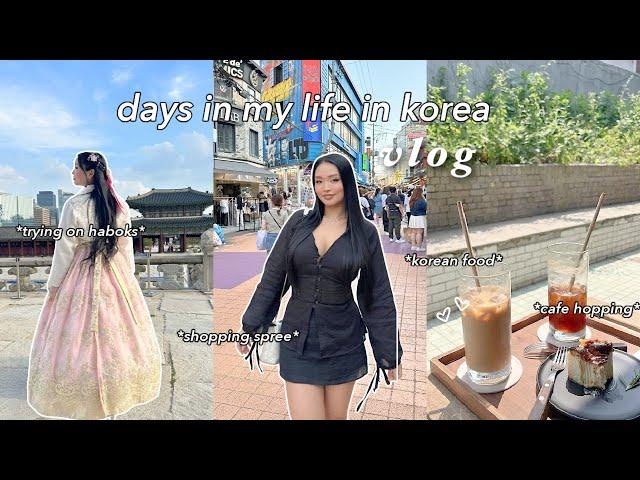 KOREA DIARIES : days in my life, exploring seoul, cafe hopping, shopping spree, what i eat, & more!