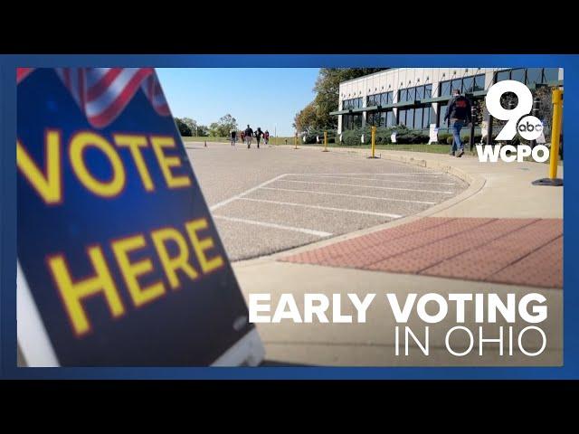 Ohio early voter numbers begin to come in as residents cast their ballots